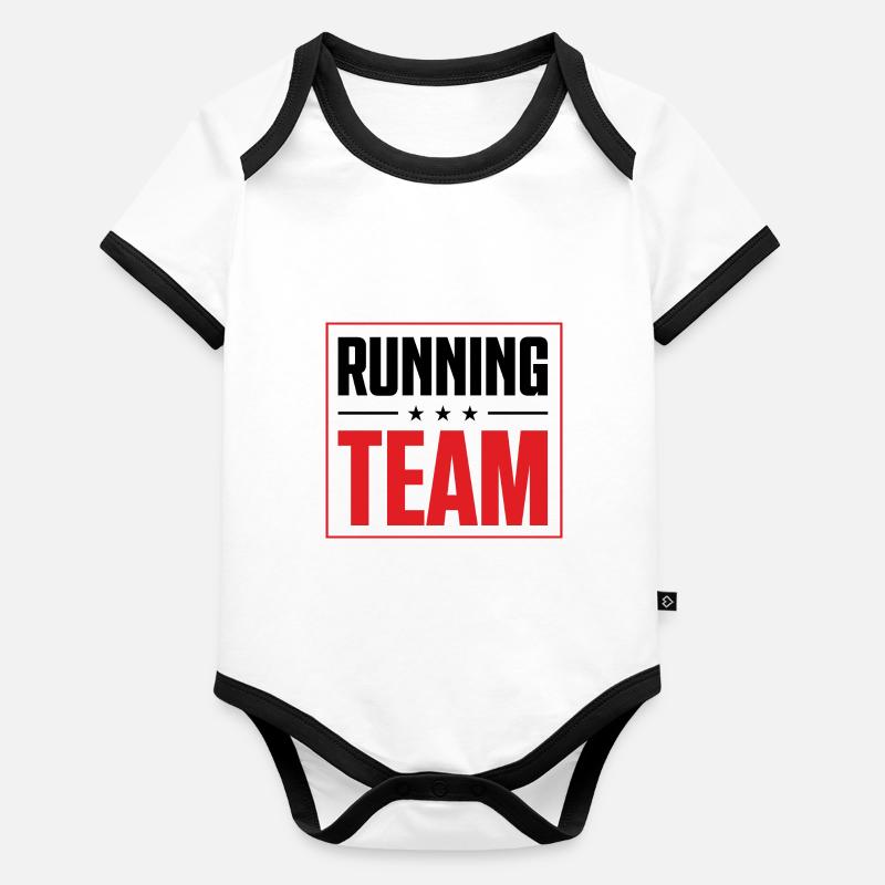 Running Team Organic Baby Contrasting Bodysuit