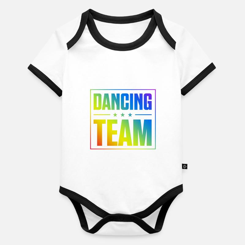 Dancing Team Organic Baby Contrasting Bodysuit