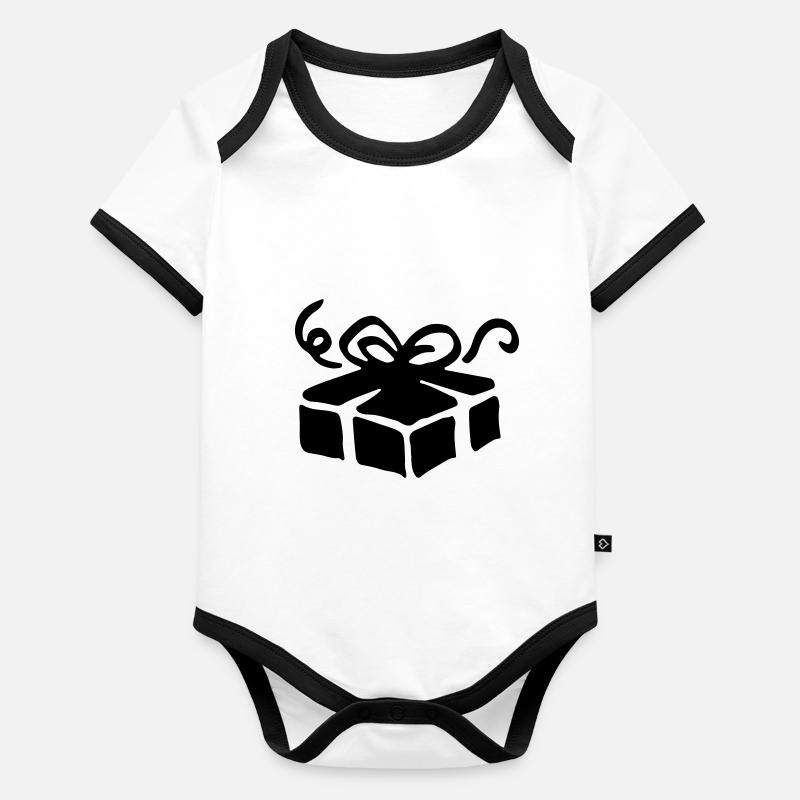 Box gift / gift box - present Organic Baby Contrasting Bodysuit