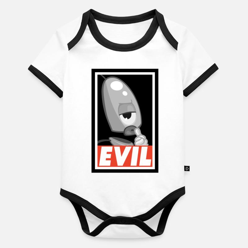 MiniMe Tink- trivisk Body Bébé bio contrasté manches courtes