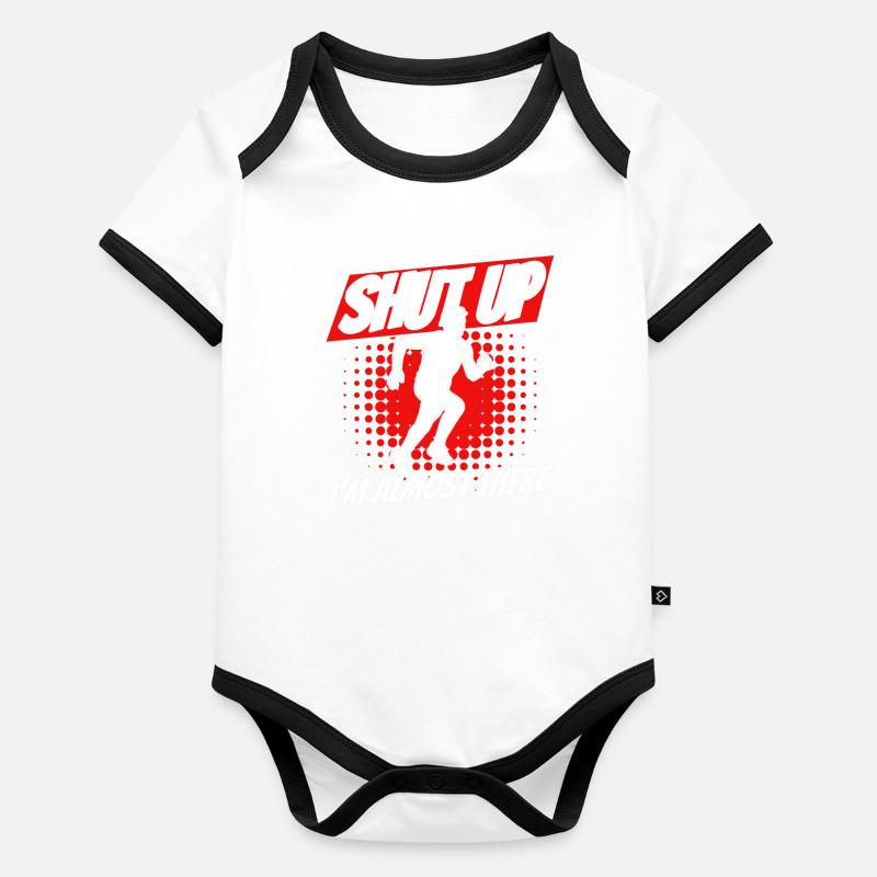Jogging Running Runner Gift Organic Baby Contrasting Bodysuit