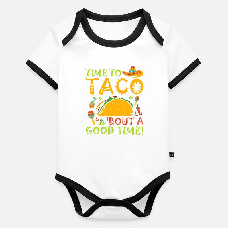 Cinco De Mayo Party Cinco De Mayo 5 De Mayo Gesche Body Bébé bio contrasté manches courtes