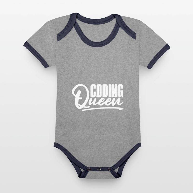 Programmierer Coder Software Entwickler Baby Bio-Kurzarm-Kontrastbody