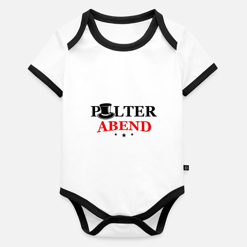 Enterrement de vie de garçon Mariage Bachelor Body Bébé bio contrasté manches courtes