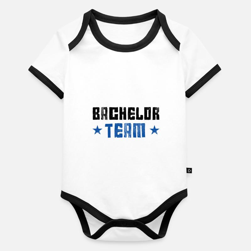 Équipe Bachelor Body Bébé bio contrasté manches courtes