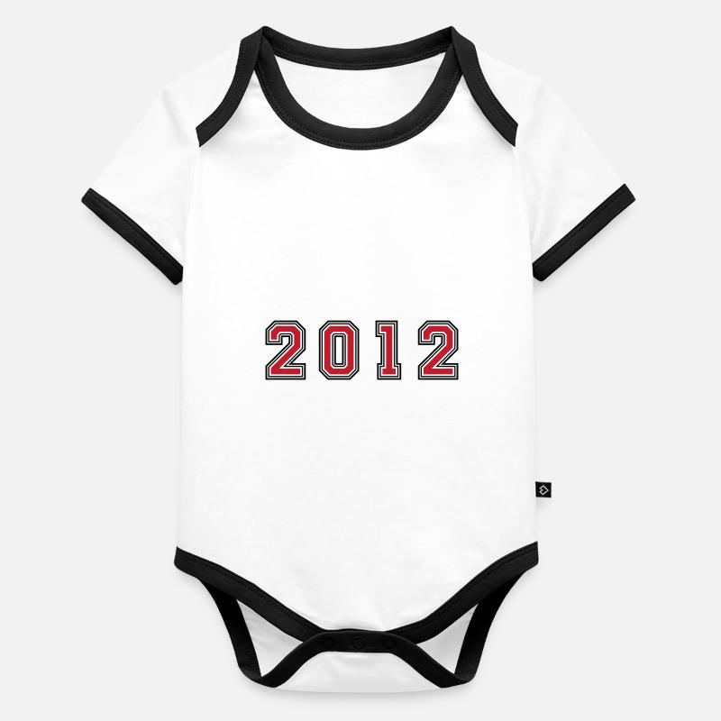 Numéro de l’année 2012 Body Bébé bio contrasté manches courtes