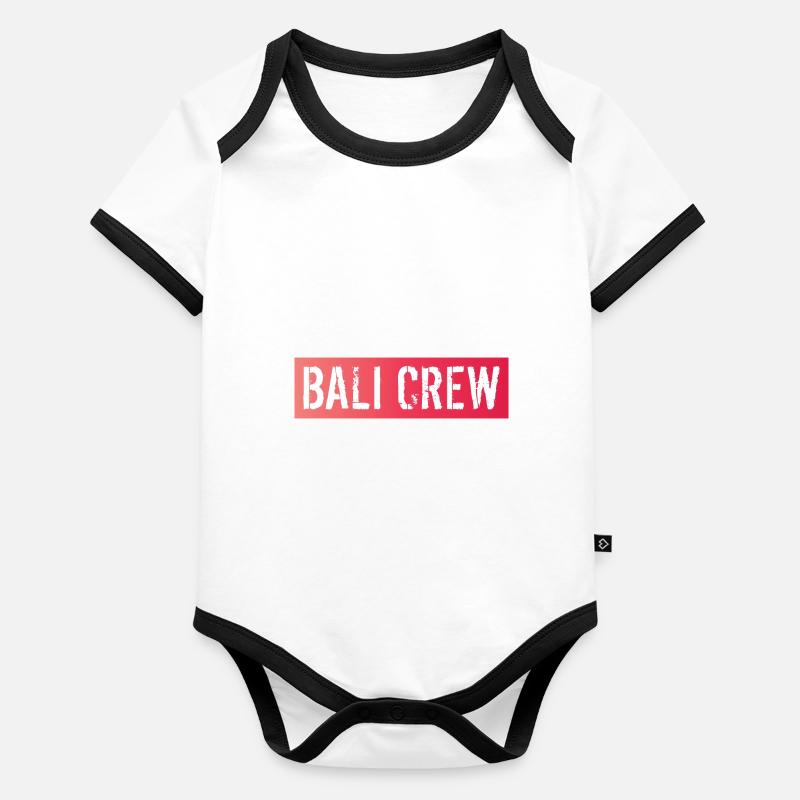 Équipage de Bali Body Bébé bio contrasté manches courtes