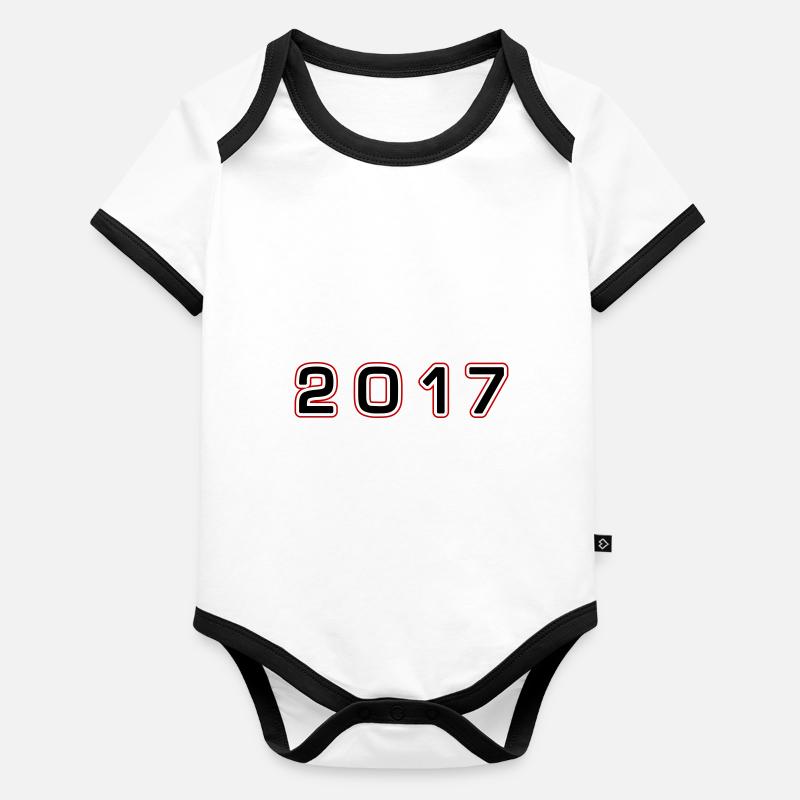 Numéro de l’année 2017 Body Bébé bio contrasté manches courtes