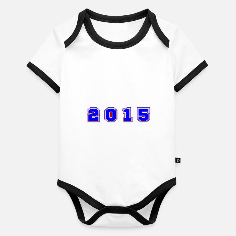Numéro de l’année 2015 Body Bébé bio contrasté manches courtes