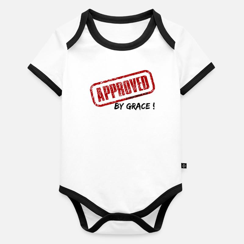 Best Received - 2 Cor/10:18 Organic Baby Contrasting Bodysuit