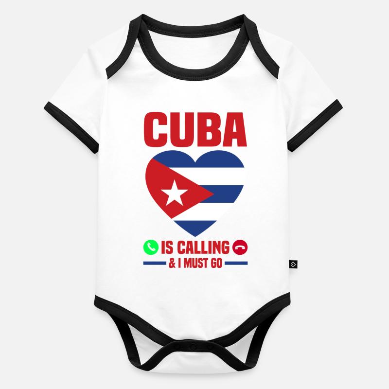 Kuba Baby Bio-Kurzarm-Kontrastbody