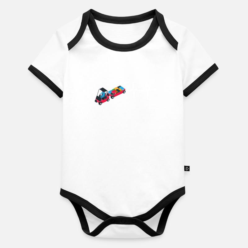 Baggage Handler Airfield Airport Worker Organic Baby Contrasting Bodysuit