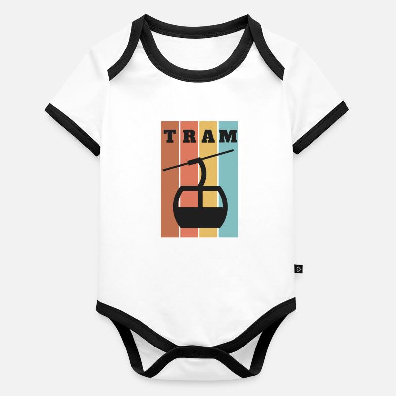 Aerial Tram Tramway Cable Car Cableway Gondola Organic Baby Contrasting Bodysuit