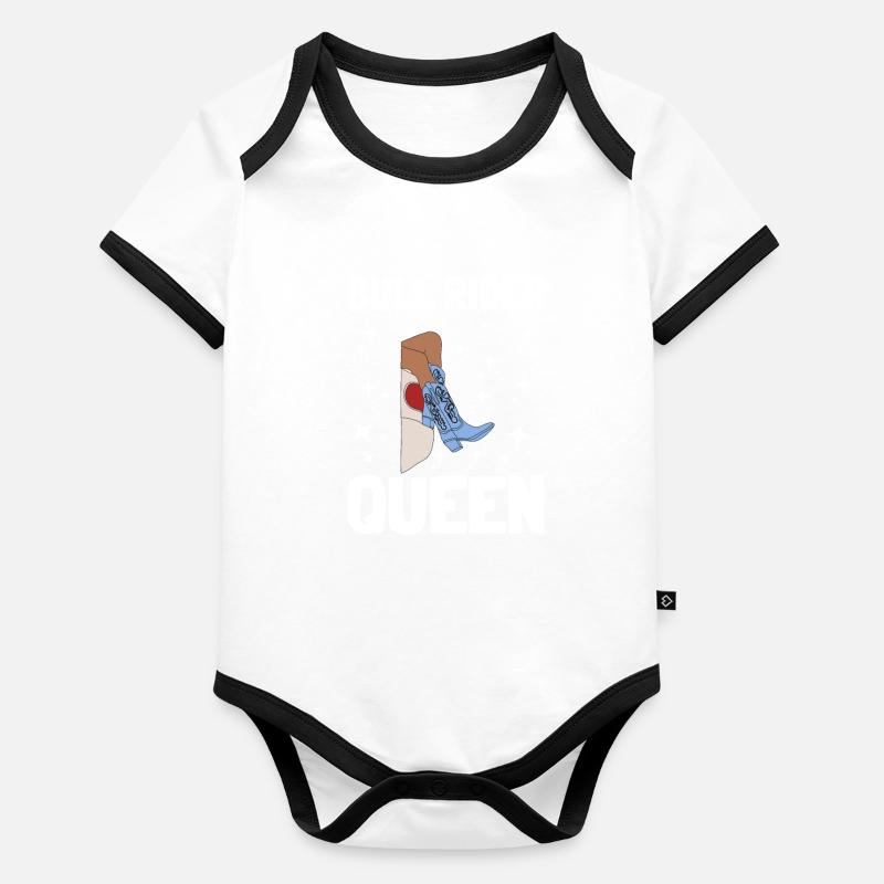 Future Bull Rider Steer Riding Organic Baby Contrasting Bodysuit