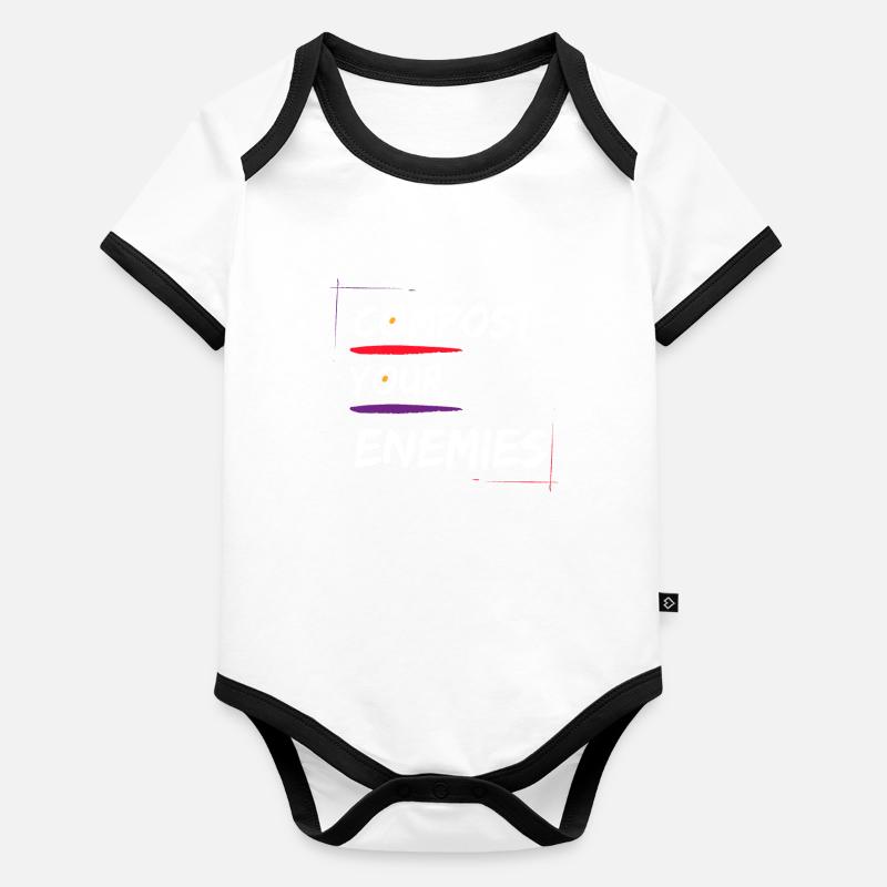Compost Your Enemies Organic Baby Contrasting Bodysuit