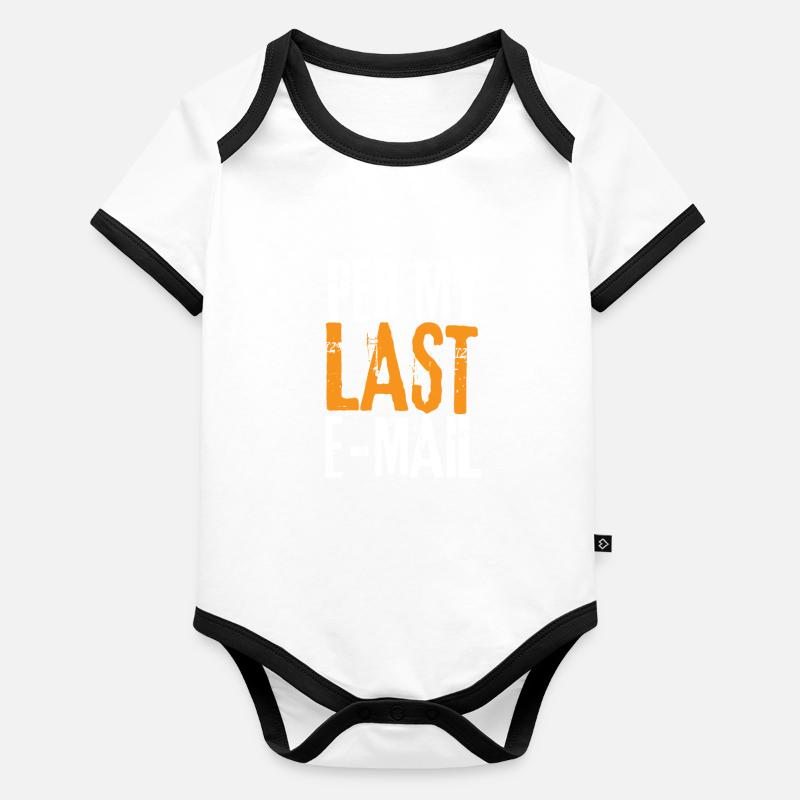 Sarcastic Office - Per My Last Email Baby Bio-Kurzarm-Kontrastbody