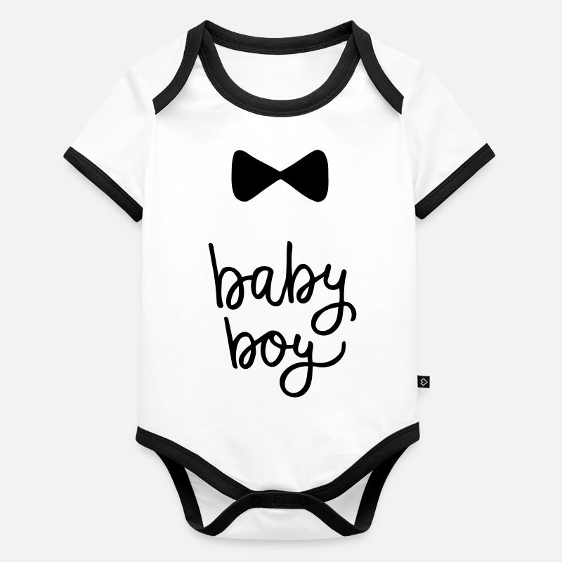 Baby Bogen Baby Bio-Kurzarm-Kontrastbody
