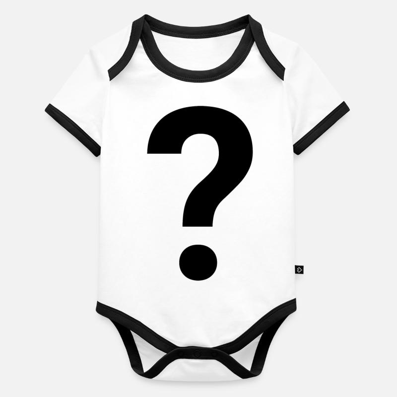 Point d’interrogation Body Bébé bio contrasté manches courtes