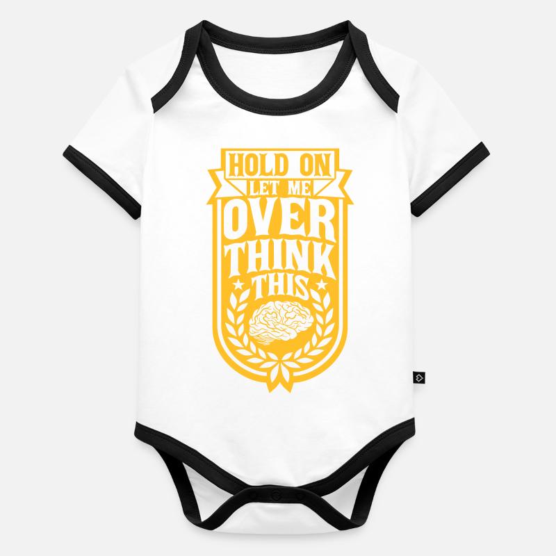 Let me overthink this Baby Bio-Kurzarm-Kontrastbody