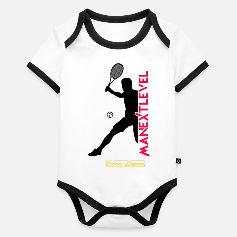 Tennis Legend Organic Baby Contrasting Bodysuit