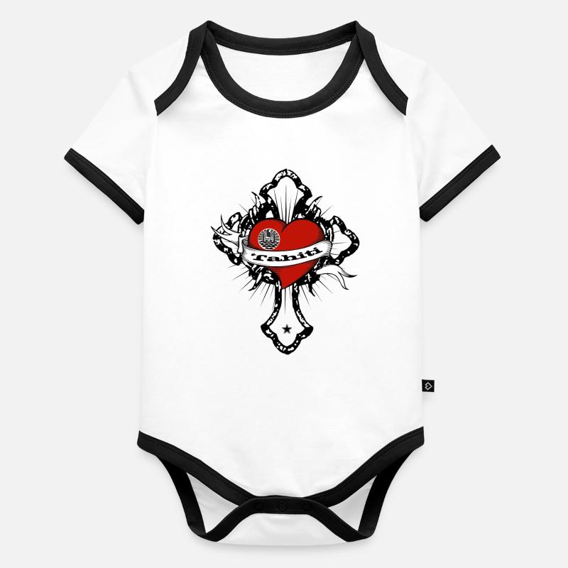 Tahiti Organic Baby Contrasting Bodysuit