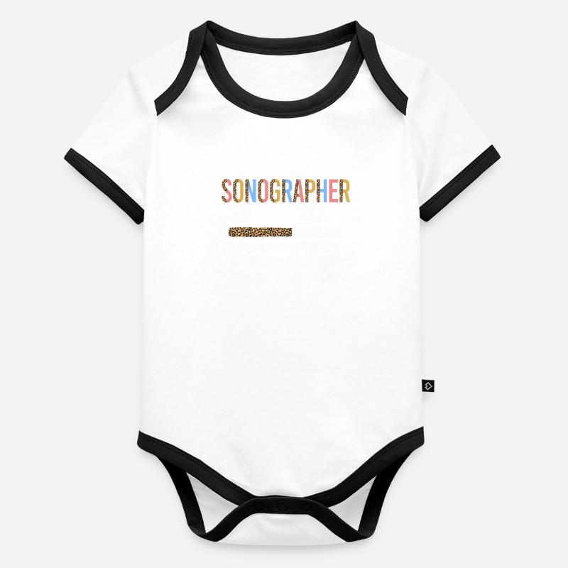 Sonography Student Ultrasound Diagnostics Study Organic Baby Contrasting Bodysuit