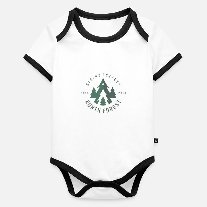 FOREST Body Bébé bio contrasté manches courtes