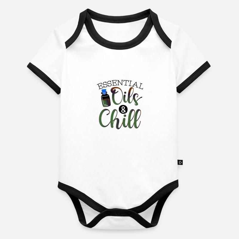 EP Practitioner Geschenk ätherische Öle und Chill Baby Bio-Kurzarm-Kontrastbody