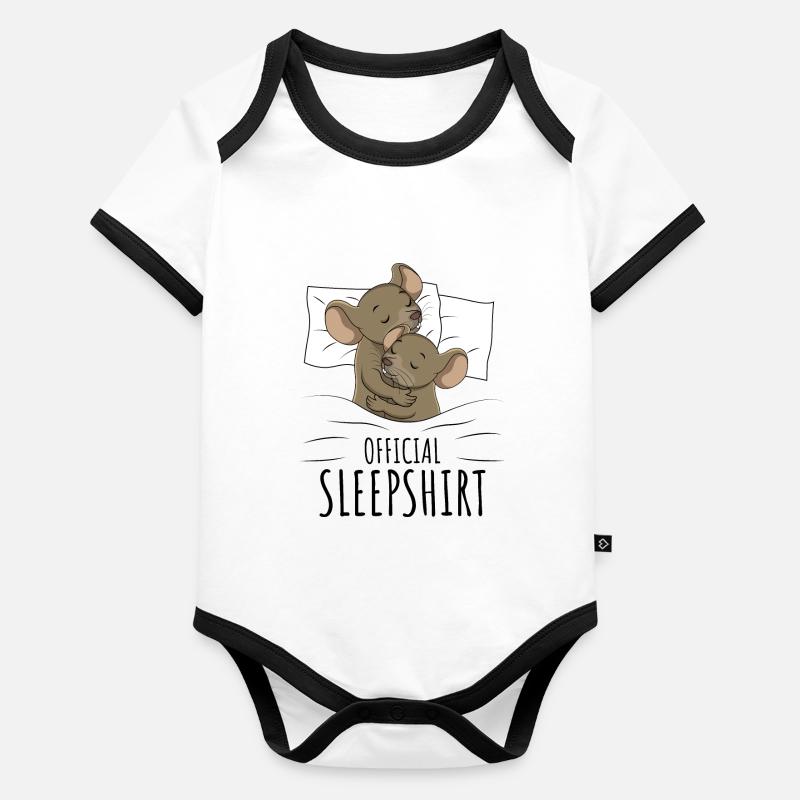 Mouse Organic Baby Contrasting Bodysuit