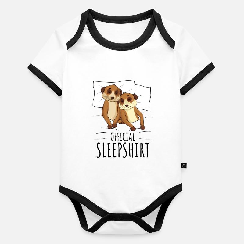 Meerkat Organic Baby Contrasting Bodysuit