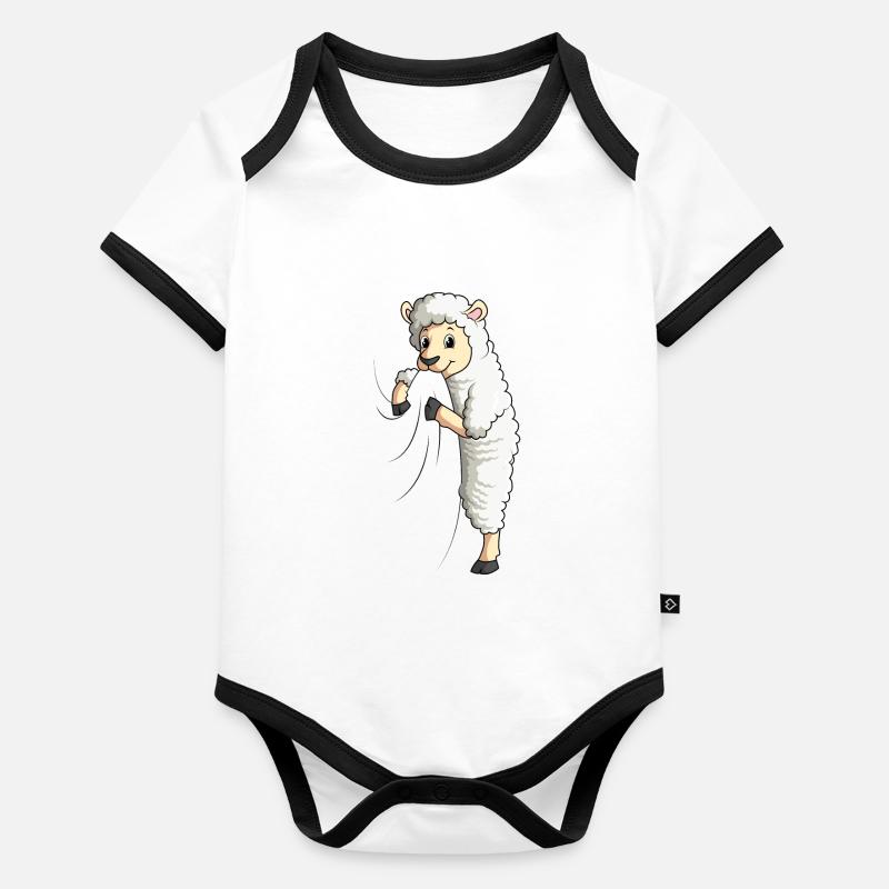 sheep Organic Baby Contrasting Bodysuit
