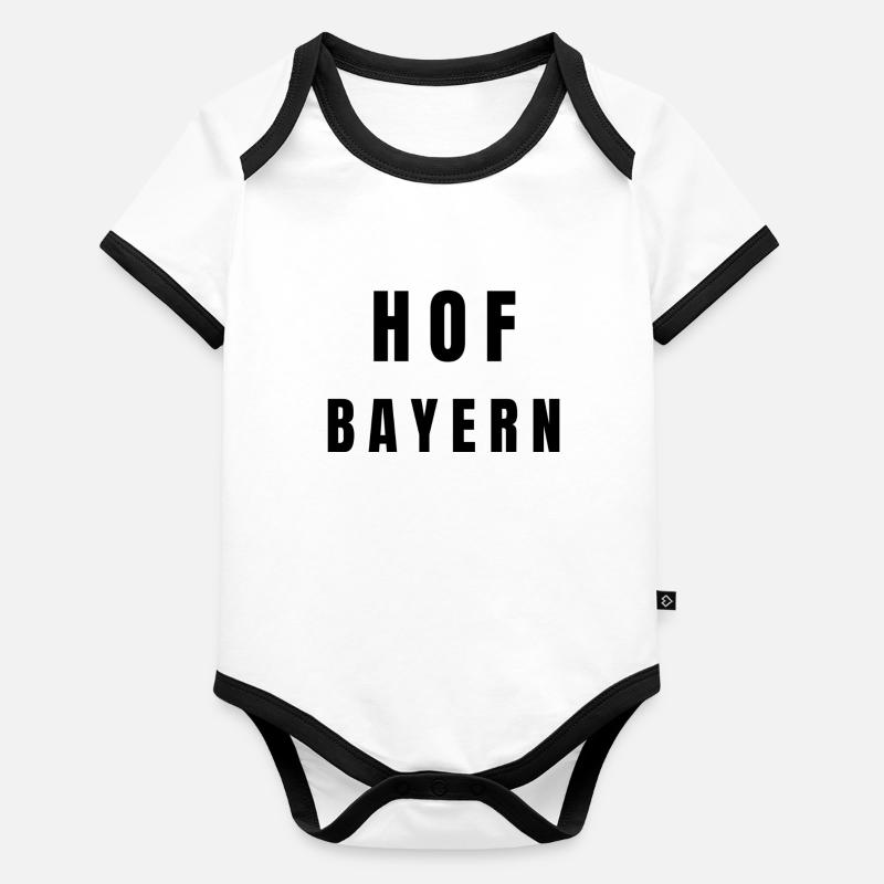 Hof Bayern Body Bébé bio contrasté manches courtes
