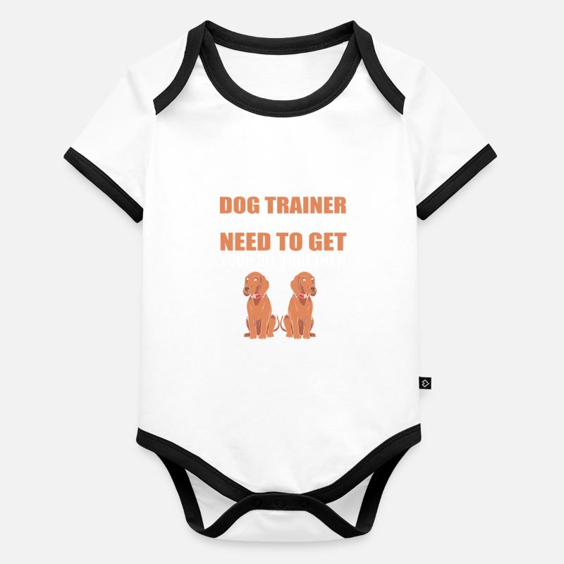 Dresseur Body Bébé bio contrasté manches courtes