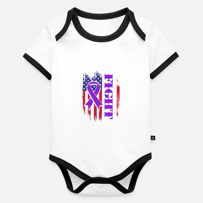 Sarcoïdose Body Bébé bio contrasté manches courtes