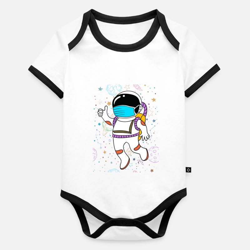 Citation drôle Body Bébé bio contrasté manches courtes