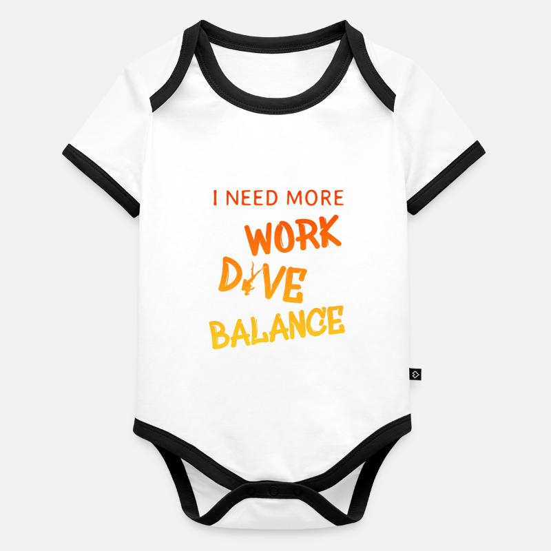 i need more work dive balance Baby Bio-Kurzarm-Kontrastbody