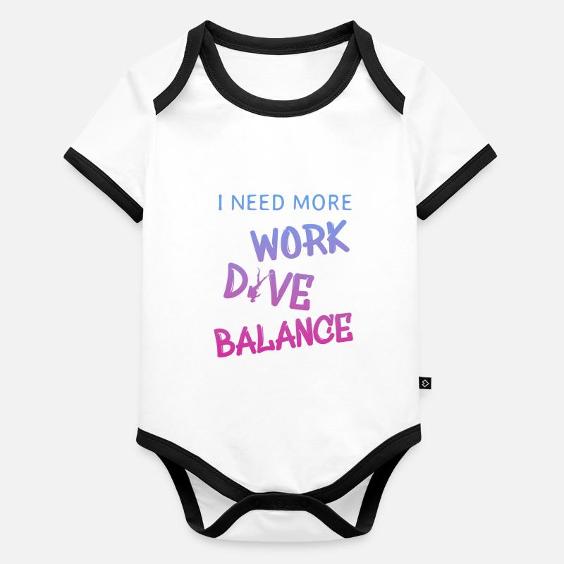 Diving Baby Bio-Kurzarm-Kontrastbody
