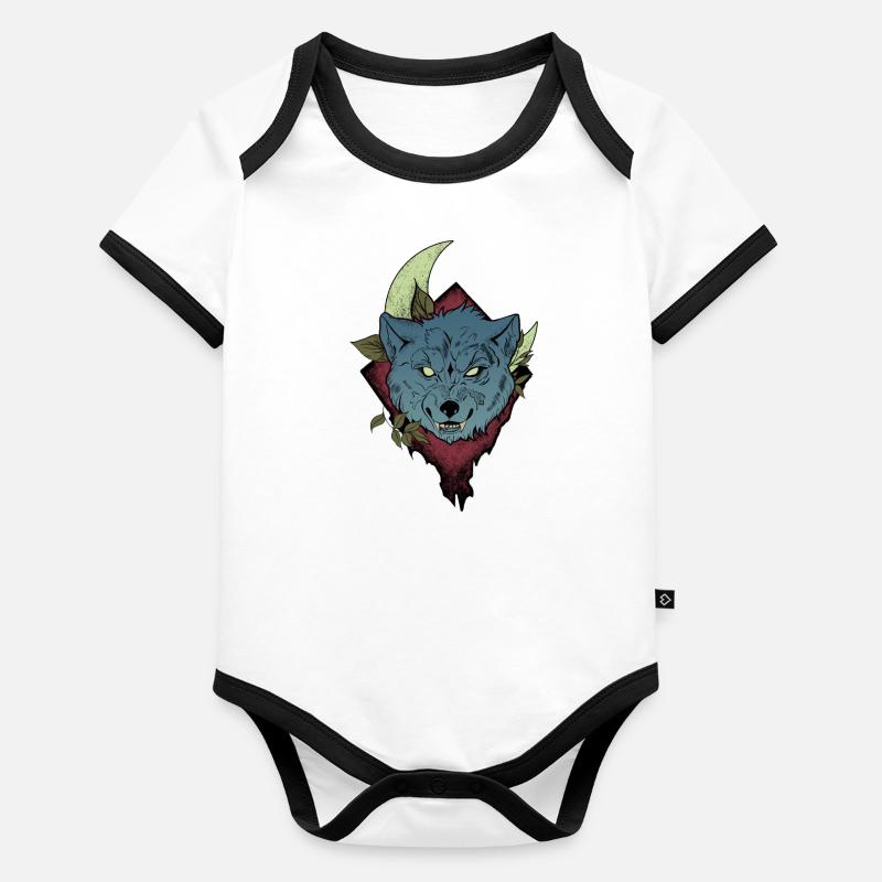 Bad Wolf Baby Bio-Kurzarm-Kontrastbody