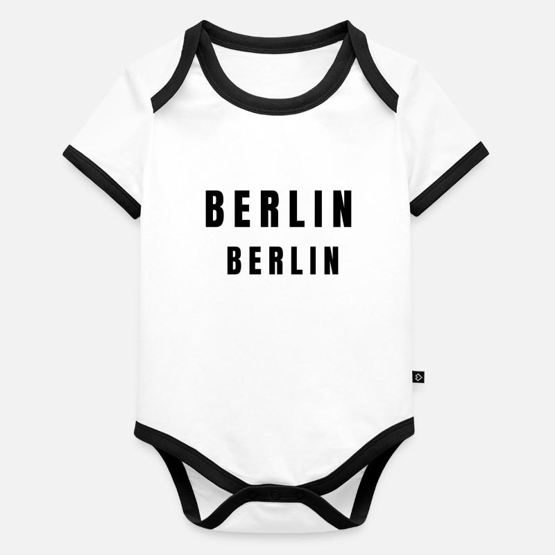 Berlin Berlin Body Bébé bio contrasté manches courtes