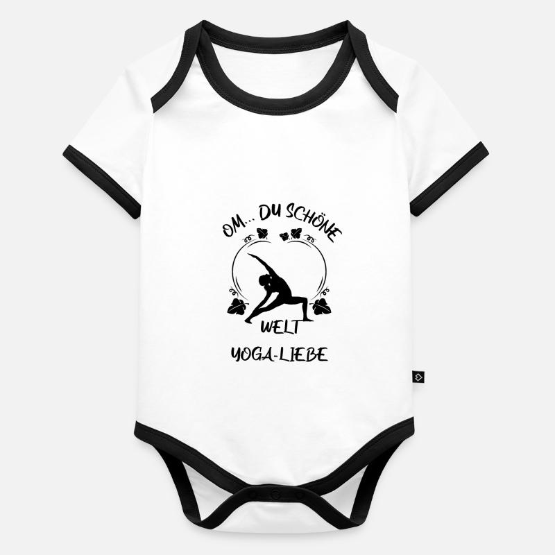 Yoga Baby Bio-Kurzarm-Kontrastbody