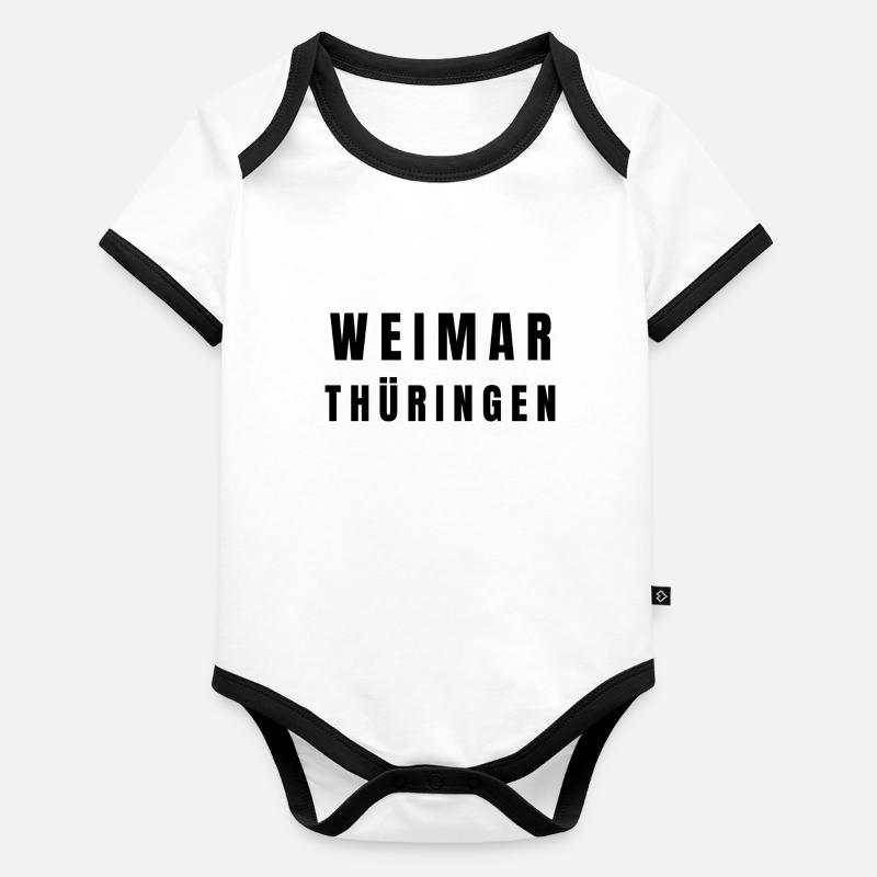 Weimar Thüringen Baby Bio-Kurzarm-Kontrastbody