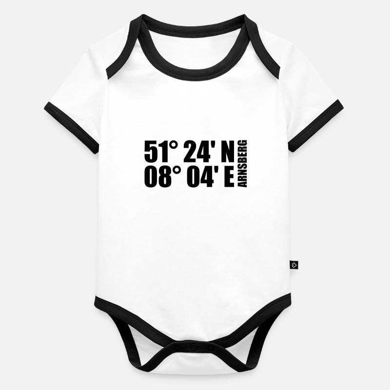 Coordonnées d’Arnsberg Body Bébé bio contrasté manches courtes