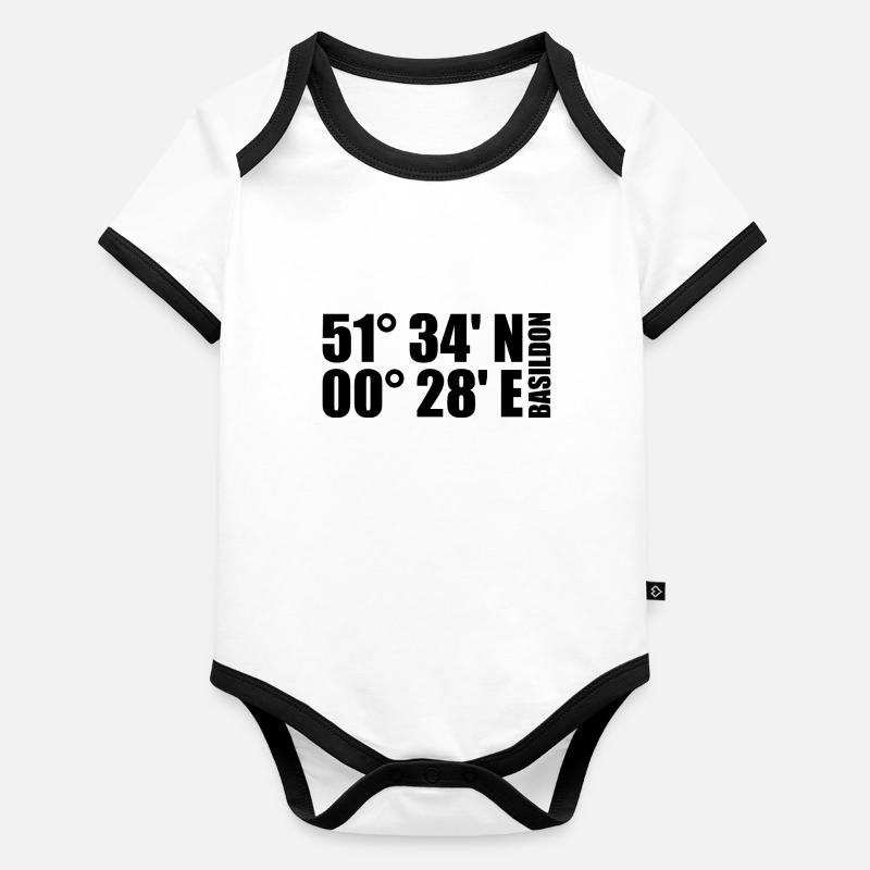Coordonnées Basildon Body Bébé bio contrasté manches courtes