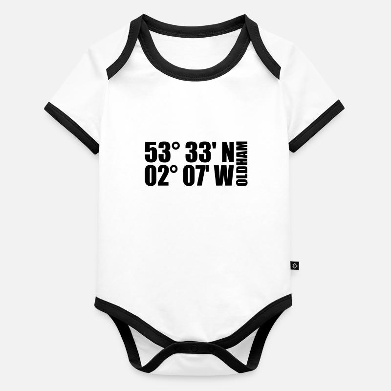 Coordonnées d’Oldham Body Bébé bio contrasté manches courtes