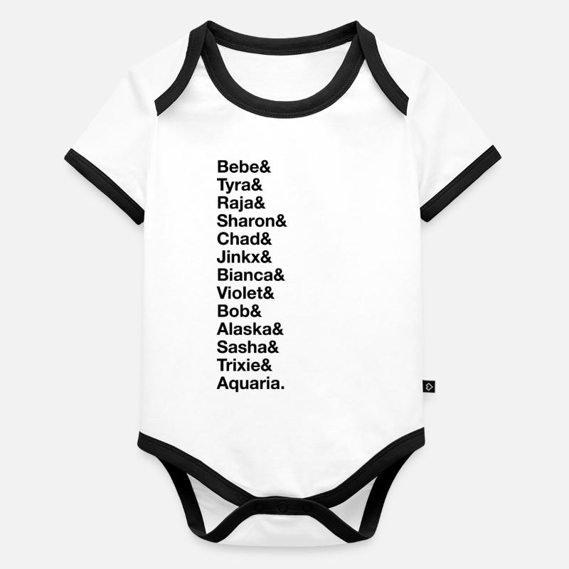 Winner Queens! Baby Bio-Kurzarm-Kontrastbody