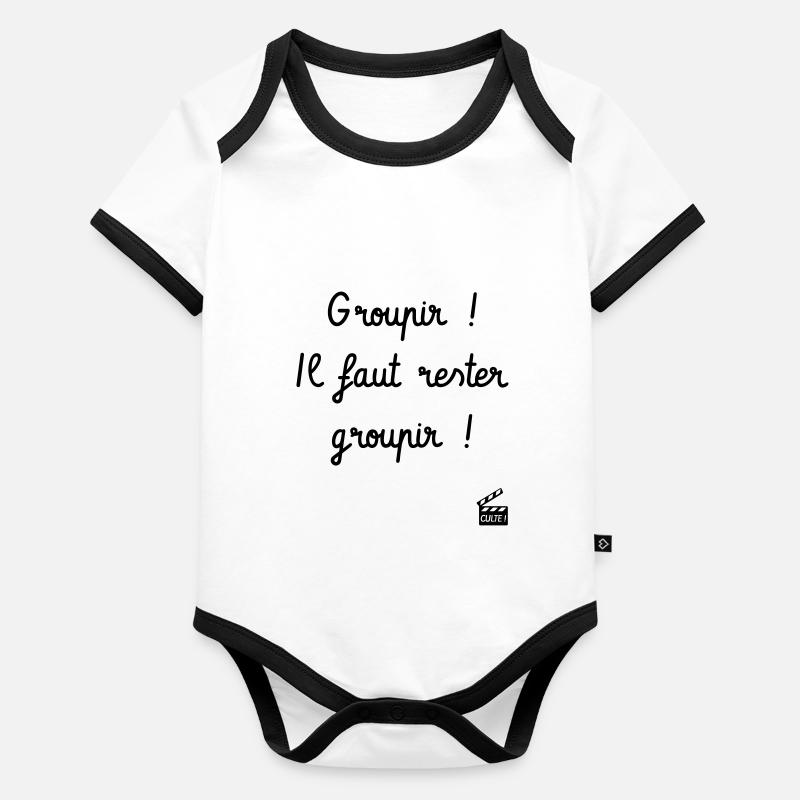 Groupir ! La Septième Compagnie - Réplique Culte Body Bébé bio contrasté manches courtes