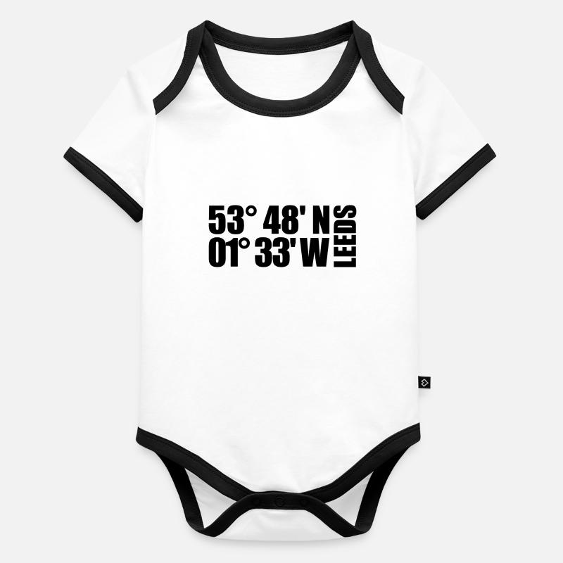 Coordonnées de Leeds Body Bébé bio contrasté manches courtes