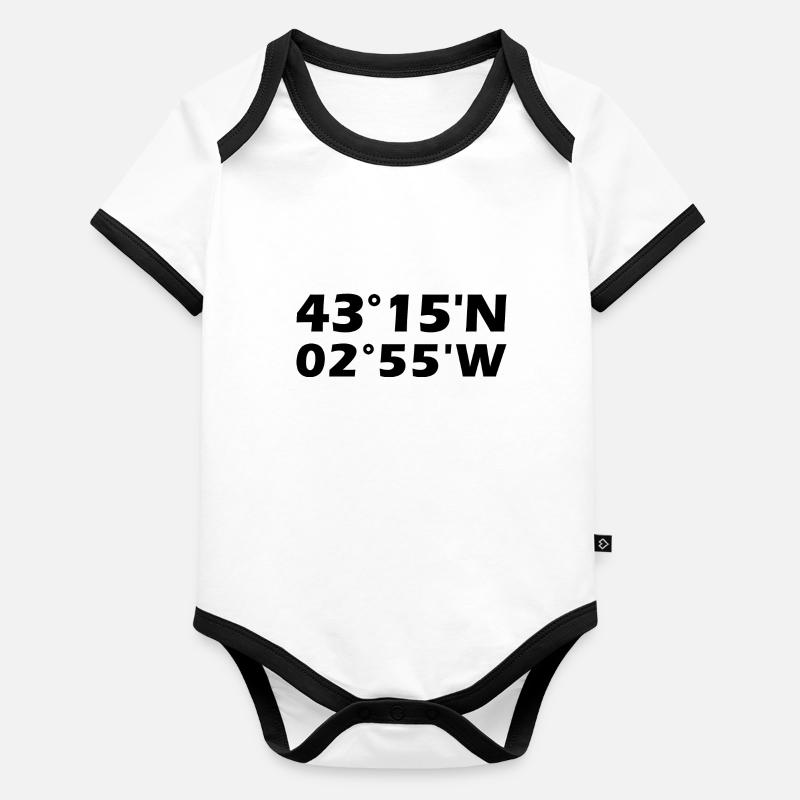 Coordonnées de Bilbao Body Bébé bio contrasté manches courtes