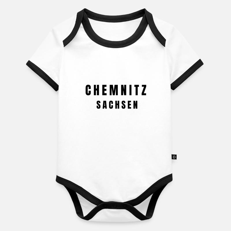Chemnitz, Saxe Body Bébé bio contrasté manches courtes