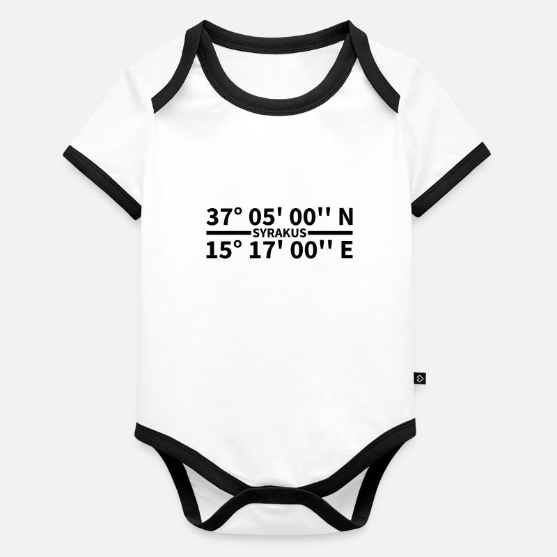 Coordonnées de Syracuse Body Bébé bio contrasté manches courtes
